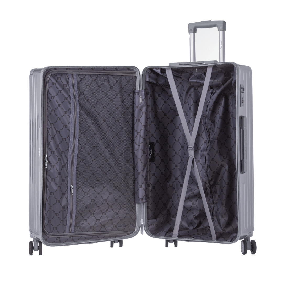 Valise Extra Large Rigide 86 Cm (bagage Xl) Rio Trunk Silver
