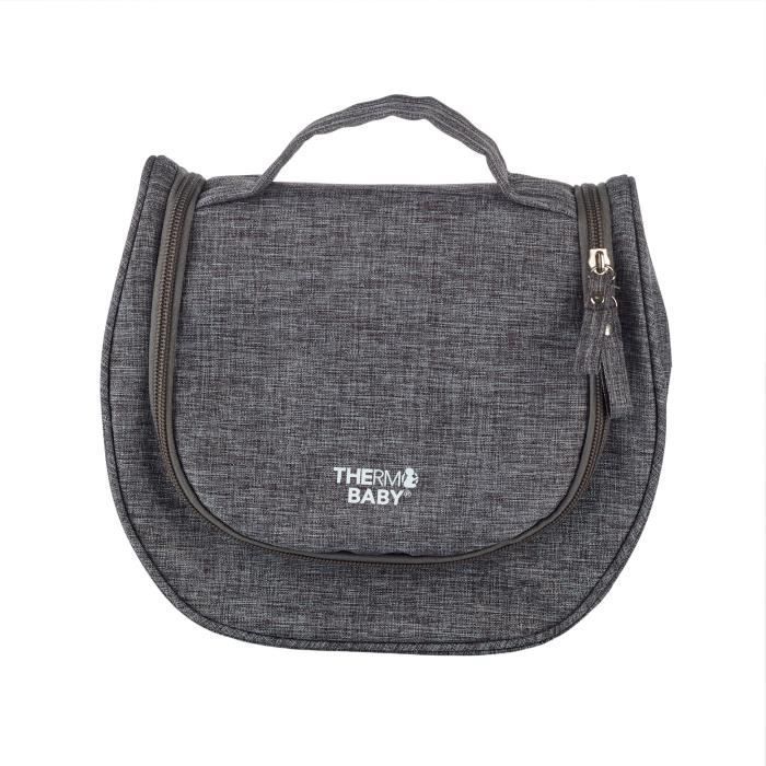 Trousse De Toilette - Avec Accessoires - Gris Chiné
