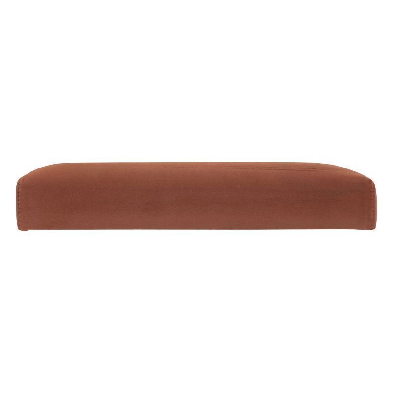 Pouf Pliant En Velours "trend Tess" 38cm Ambre