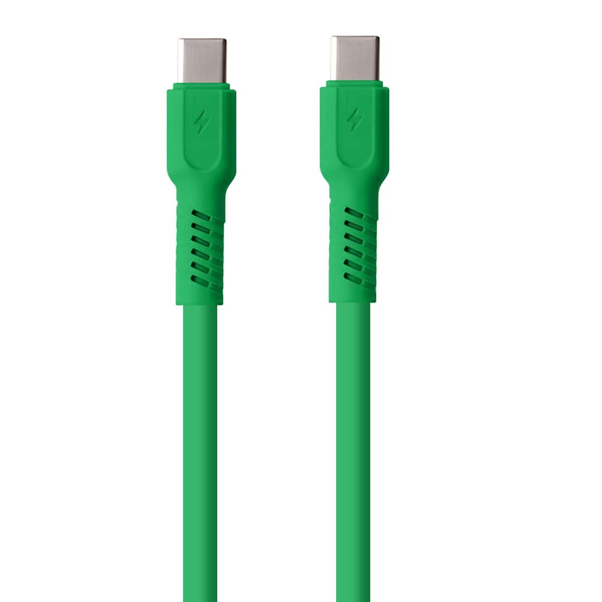 Câble De Charge 3a Et Synchro Usb-c Vers Usb-c 60w 1,8m Vert Forever