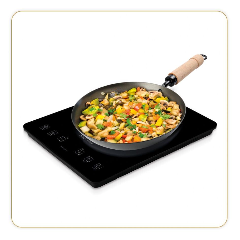Little Balance 8575 Plaque Noir Comptoir 28 Cm Plaque Avec Zone À Induction 1 Zone(s)