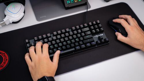Clavier Gamer - Keyz Mercury Tkl - Mécanique (switch Rouge) - Rainbow - Filaire - Azerty - Noir