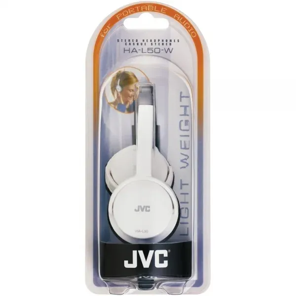 Jvc Ha-l50w Light Weight (white) Écouteurs Avec Fil Musique Blanc