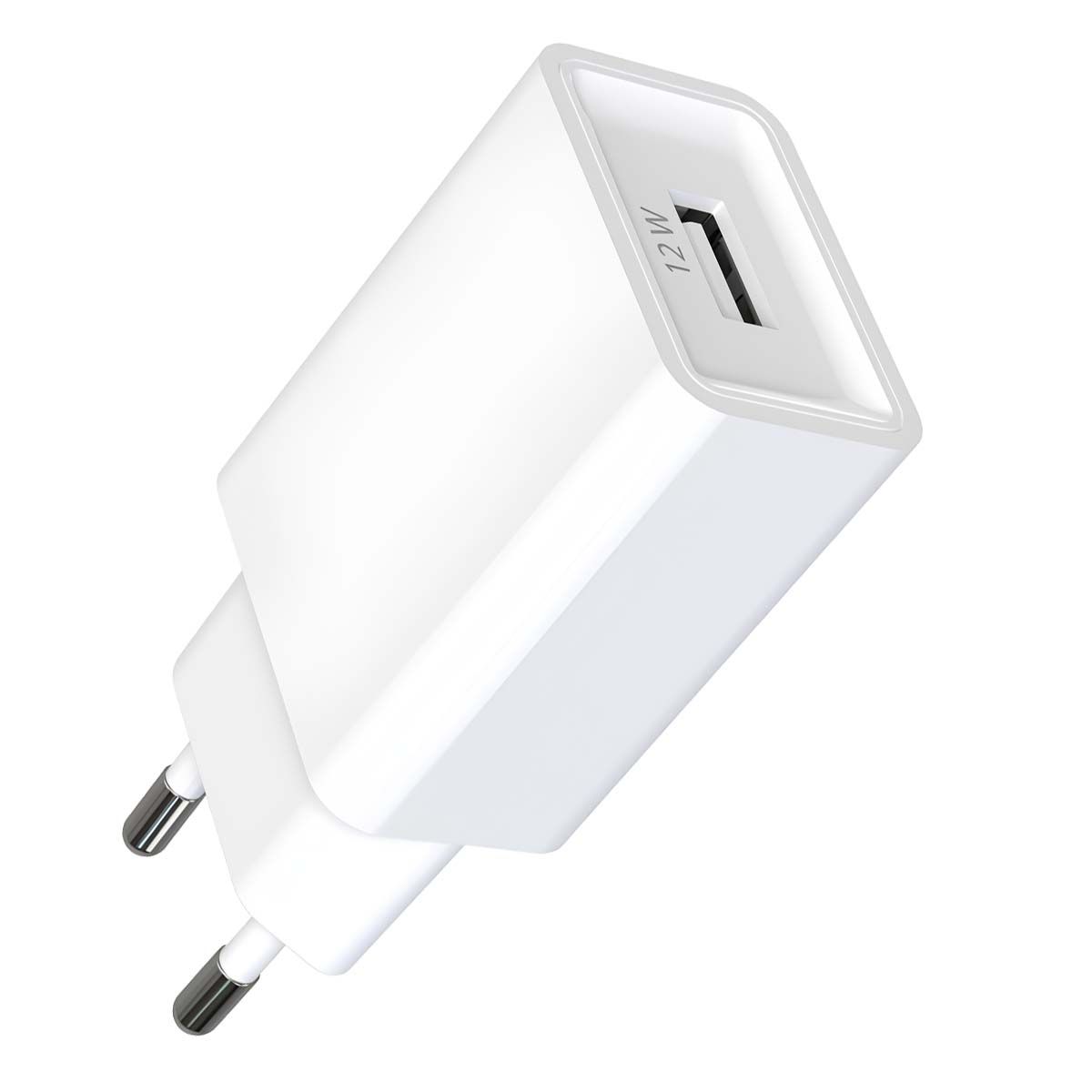 Pack Chargeur Secteur Usb-a 2.4a Avec Câble Usb-a Vers Lightning 1.5m Blanc Jaym