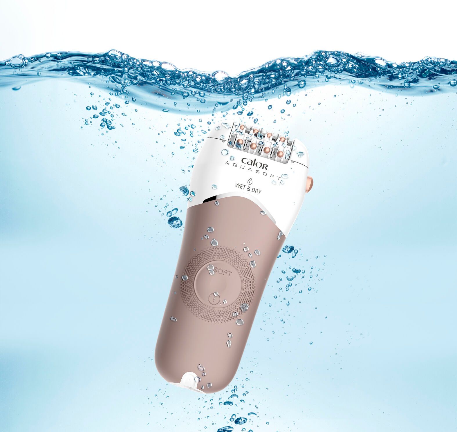 Epilateur électrique Sans-fil AquaSoft Wet & Dry Anti-irritation + 6 Accessoires EP4930C0 CALOR