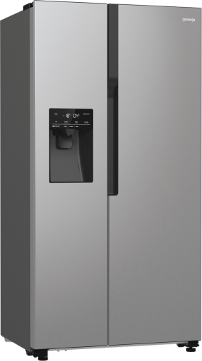 Réfrigérateur américain – 566 L – Inox – NoFrost – Distributeur eau & glaçons