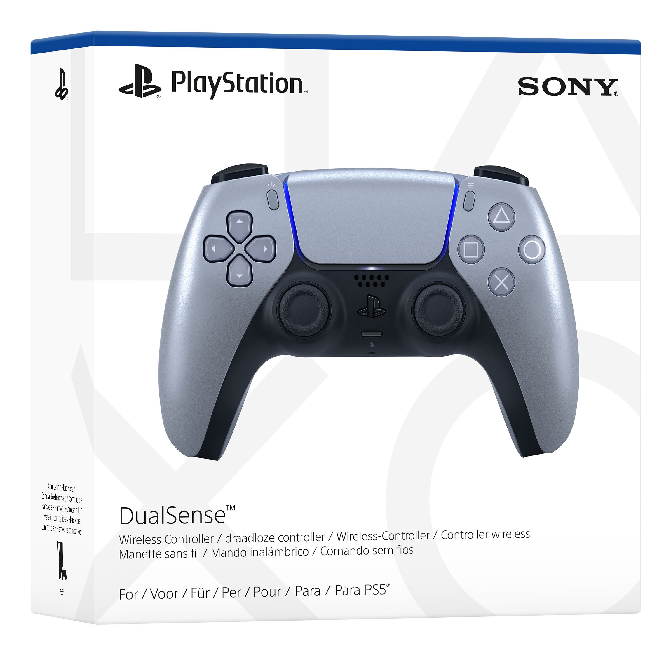 Sony DualSense Argent Bluetooth/USB Manette de jeu Analogique/Numérique PlayStation 5
